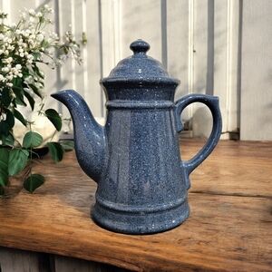 Vintage Cobalt Blue speckled Teapot